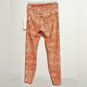 L Space Hot to Trot  7/8 Leggings NWT size S/P  orange Burgundy peach